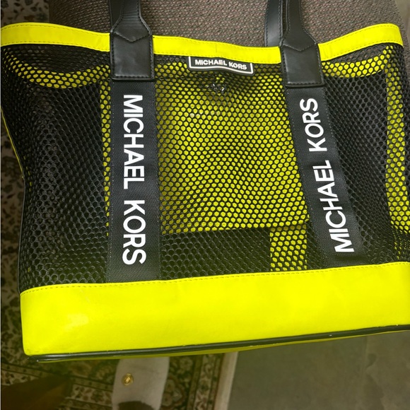 Michael Kors Danika Mesh Black/yellow neon - Picture 1 of 8
